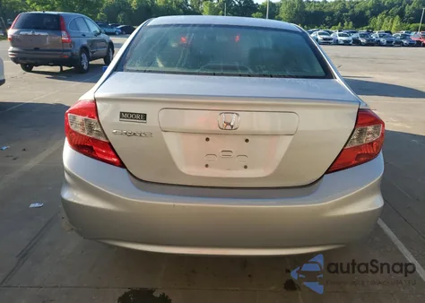 2012 Honda Civic Lx из США, поврежденный, VIN 19XFB2F56CE099664